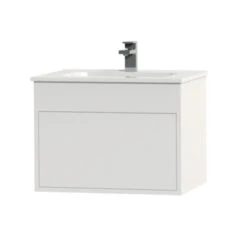 Tiger Helsinki Badkamermeubel 60 Cm Hoogglans Wit Met Wastafel Keramiek Wit -Thuis Badkamer 123 1218