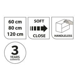 Tiger Karlo Badkamermeubelset 60 Cm Chalet Eik Met Wit Houten Wasblad En Glanzend Witte Keramische Waskom -Thuis Badkamer 123 1331