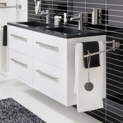 TIGER Boston Kolomkast Wit Hoogglans 40cm -Thuis Badkamer 123 1442