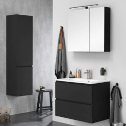 Tiger Kolomkast Karlo Zwart Mat -Thuis Badkamer 123 1464