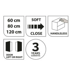 Tiger Spiegelkast S-Line 120cm Sneeuwwit -Thuis Badkamer 123 1498