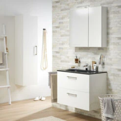 Tiger Spiegelkast S-Line 80cm Sneeuwwit -Thuis Badkamer 123 1524