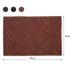 Sealskin Badmat Aztec 60x90cm Donkerroze 24 Sealskin Badmat Aztec 60x90cm Donkerroze -Thuis Badkamer 123 16