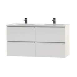 Tiger Karlo Badkamermeubel 120 Cm Hoogglans Wit Met Wastafel Hoogglans Wit