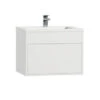 Tiger Helsinki Badkamermeubel 60 Cm Hoogglans Wit Met Wastafel Polybeton Wit