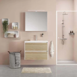 Tiger Reverse Meubelset 80 Cm Met 2 Lades Naturel Eik / Mat Wit Inclusief Quadro Wastafel Hoogglans Wit 21 Tiger Reverse Meubelset 80 Cm Met 2 Lades Naturel Eik / Mat Wit Inclusief Quadro Wastafel Hoogglans Wit -Thuis Badkamer 123 1741