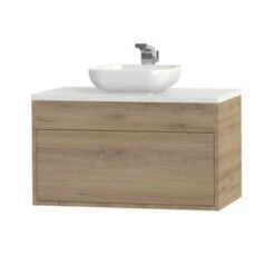 Tiger Helsinki Badkamermeubel 80 Cm Chalet Eiken Met Waskom 7 Tiger Helsinki Badkamermeubel 80 Cm Chalet Eiken Met Waskom -Thuis Badkamer 123 1810