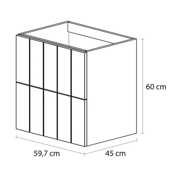 Tiger Maryport Badkamermeubelset 60 Cm Mat Zwart Met Wit Glanzende Polybeton Wastafel En Matzwarte Grepen 12 Tiger Maryport Badkamermeubelset 60 Cm Mat Zwart Met Wit Glanzende Polybeton Wastafel En Matzwarte Grepen - Afbeelding 10