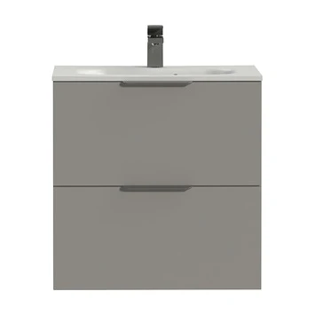 Tiger Badkamermeubel Studio 60 Cm Mat Grijs Met Polybeton Wastafel Mat Wit En Profielgrepen 3 Tiger Badkamermeubel Studio 60 Cm Mat Grijs Met Polybeton Wastafel Mat Wit En Profielgrepen