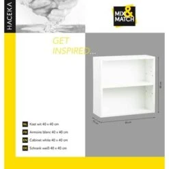 Haceka Mix&match Kast Wit 40x40 Cm -Thuis Badkamer 123 2163