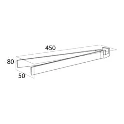 Tiger Handdoekrek Ontario Met Draaibare Armen Chroom -Thuis Badkamer 123 2349