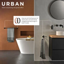 Tiger Handdoekhouder Urban 2-Armig Zwart 18 Tiger Handdoekhouder Urban 2-Armig Zwart -Thuis Badkamer 123 2423