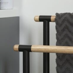 Sealskin Handdoekrek Brix Metaal Zwart -Thuis Badkamer 123 2463