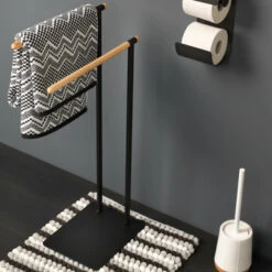 Sealskin Handdoekrek Brix Metaal Zwart -Thuis Badkamer 123 2465