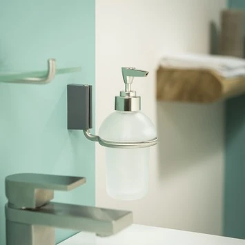 Tiger Zeepdispenser Cliqit Hangend Donkergrijs RVS 4 Tiger Zeepdispenser Cliqit Hangend Donkergrijs RVS - Afbeelding 2