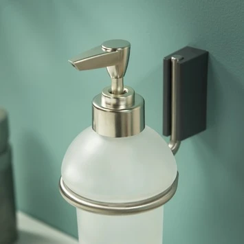 Tiger Zeepdispenser Cliqit Hangend Donkergrijs RVS 5 Tiger Zeepdispenser Cliqit Hangend Donkergrijs RVS - Afbeelding 3