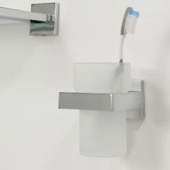 Tiger Bekerhouder Items Hangend Met Beker Chroom -Thuis Badkamer 123 2599