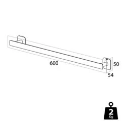Tiger Handdoekrek Colar Zwart -Thuis Badkamer 123 2651