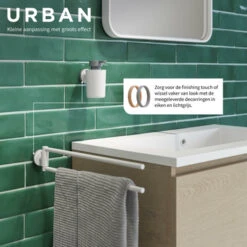 Tiger Handdoekhouder Urban 2-Armig Wit 18 Tiger Handdoekhouder Urban 2-Armig Wit -Thuis Badkamer 123 2675