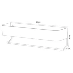 Sealskin Plank- En Handdoekhouder Brix Zwart -Thuis Badkamer 123 2719