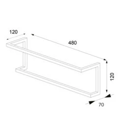 Sealskin Carré Handdoekrek 48 Cm Wit 15 Sealskin Carré Handdoekrek 48 Cm Wit -Thuis Badkamer 123 2750