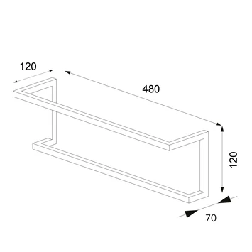 Sealskin Carré Handdoekrek 48 Cm Wit 7 Sealskin Carré Handdoekrek 48 Cm Wit - Afbeelding 5