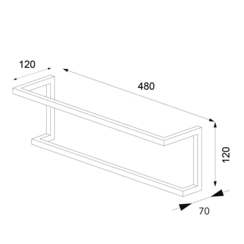 Sealskin Carré Handdoekrek 48 Cm Wit 8 Sealskin Carré Handdoekrek 48 Cm Wit - Afbeelding 6