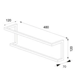 Sealskin Carré Handdoekrek 48 Cm Wit 17 Sealskin Carré Handdoekrek 48 Cm Wit -Thuis Badkamer 123 2752