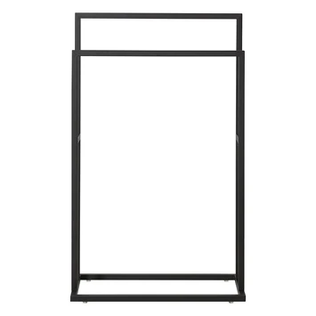 Sealskin Carré Handdoekrek Vrijstaand Zwart 4 Sealskin Carré Handdoekrek Vrijstaand Zwart - Afbeelding 2