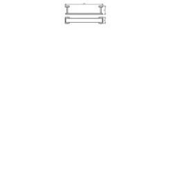 Haceka Handdoekrek Edge Chroom -Thuis Badkamer 123 2774