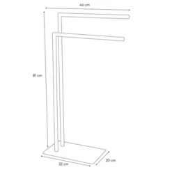 Sealskin Handdoekrek Tube Metaal Chroom -Thuis Badkamer 123 2784
