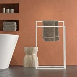 Sealskin Carré Handdoekrek Vrijstaand Wit -Thuis Badkamer 123 2795