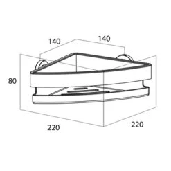 Tiger Douchemand Noon Hoek RVS 15 Tiger Douchemand Noon Hoek RVS -Thuis Badkamer 123 2857