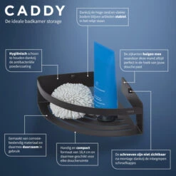 Tiger Caddy Hoekkorf Klein Zwart -Thuis Badkamer 123 2970