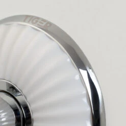 Tiger Ivy Zeepdispenser 200ml Chroom/wit Keramiek -Thuis Badkamer 123 3014