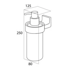 Tiger Zeepdispenser Ontario Hangend Chroom -Thuis Badkamer 123 3116