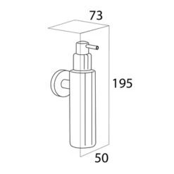 Tiger Zeepdispenser Boston Hangend RVS -Thuis Badkamer 123 3121