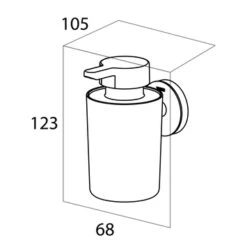 Tiger Zeepdispenser Urban Hangend Zwart -Thuis Badkamer 123 3186