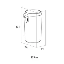 Tiger Zeepdispenser Carv Vrijstaand 175 Ml Zwart -Thuis Badkamer 123 3207
