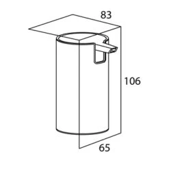 Tiger Zeepdispenser Boston Staand RVS Glans -Thuis Badkamer 123 3212