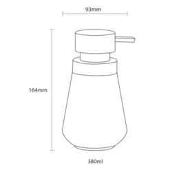 Sealskin Zeepdispenser Conical Porselein Groen -Thuis Badkamer 123 3215