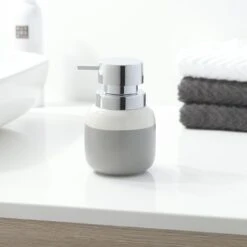 Sealskin Zeepdispenser Sphere Lichtgrijs Keramiek -Thuis Badkamer 123 3277