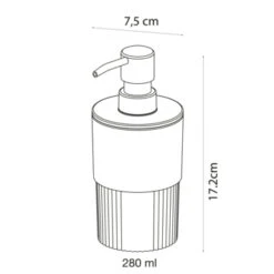 Sealskin Zeepdispenser Brave Staand Zwart -Thuis Badkamer 123 3294