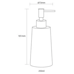 Sealskin Pierra Zeepdispenser Grijs -Thuis Badkamer 123 3327