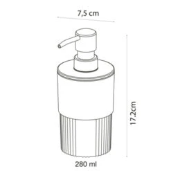 Sealskin Zeepdispenser Brave Staand Donkerroze -Thuis Badkamer 123 3355