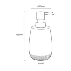 Sealskin Zeepdispenser Braid Lichtgrijs -Thuis Badkamer 123 3372