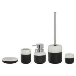 Sealskin Zeepdispenser Sphere Porcelein Zwart -Thuis Badkamer 123 3376