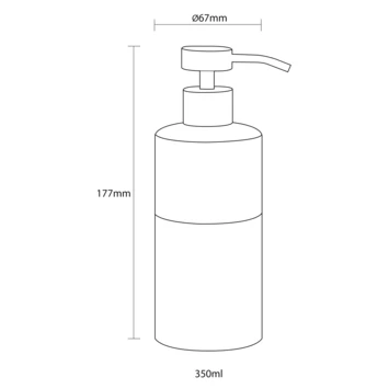 Sealskin Zeepdispenser Doppio Bruin 8 Sealskin Zeepdispenser Doppio Bruin - Afbeelding 6