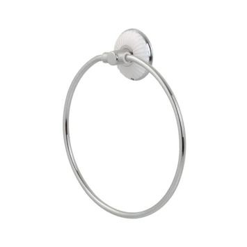 Tiger Ivy Beweegbare Handdoekring Chroom/wit 3 Tiger Ivy Beweegbare Handdoekring Chroom/wit