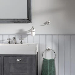 Tiger Ivy Beweegbare Handdoekring Chroom/wit 11 Tiger Ivy Beweegbare Handdoekring Chroom/wit -Thuis Badkamer 123 3548